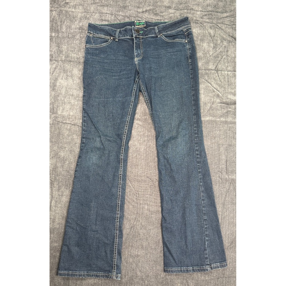 Wrangler Retro Bootcut Jeans Womens 13/14 x 34 Medium Wash Stretch 08MWZSF